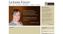 Desktop Screenshot of leannefoust.com