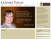 Tablet Screenshot of leannefoust.com